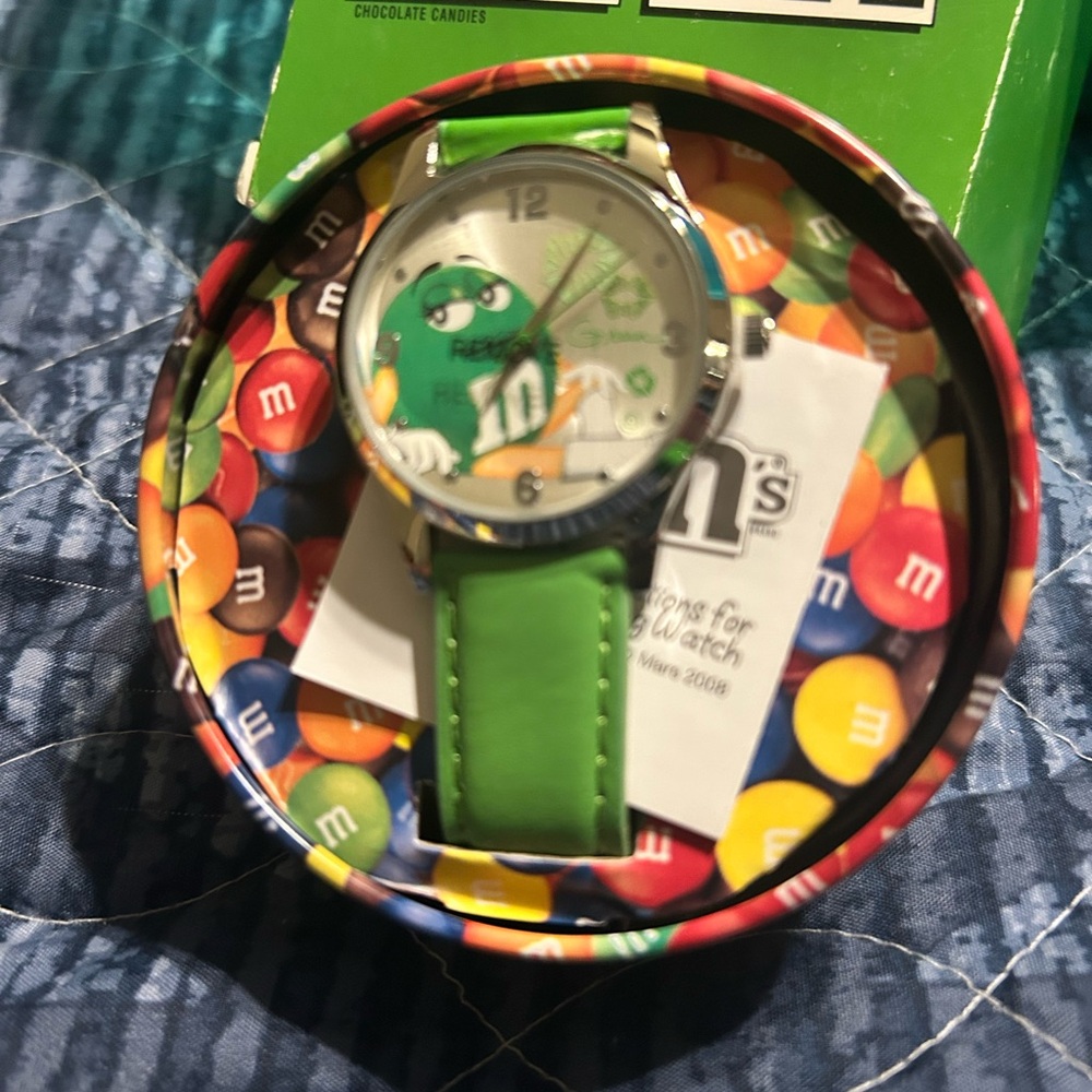 M&M'S Green Candy-Themed Jewelry Watch